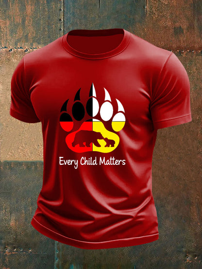 Camiseta casual impresa de Every Child Matters para hombre