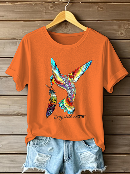 Camiseta casual impresa de Every Child Matters para mujer