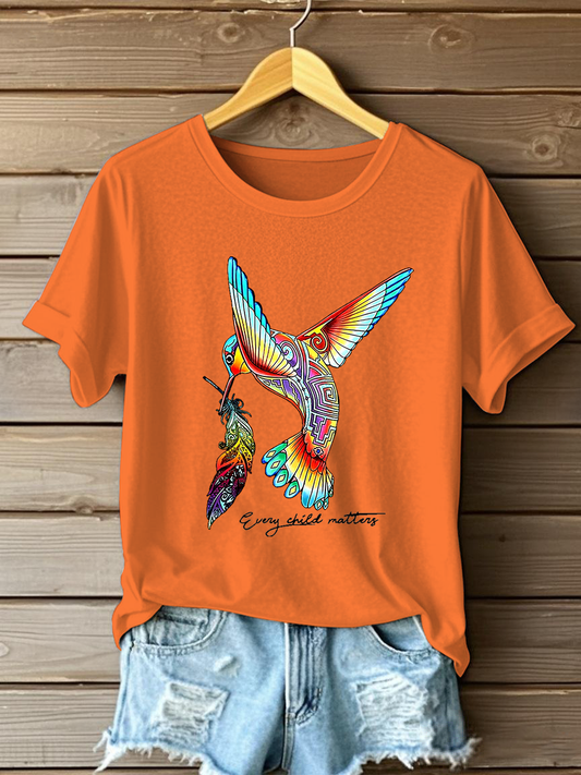 Camiseta casual impresa de Every Child Matters para mujer