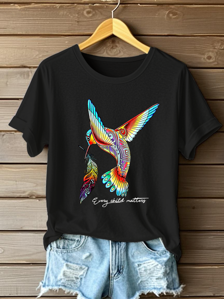 Camiseta casual impresa de Every Child Matters para mujer