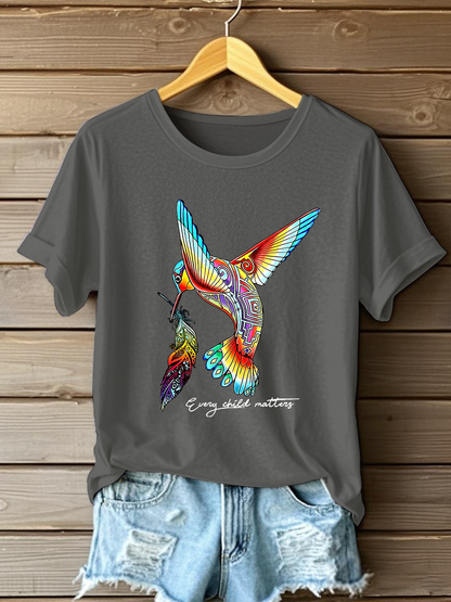 Camiseta casual impresa de Every Child Matters para mujer