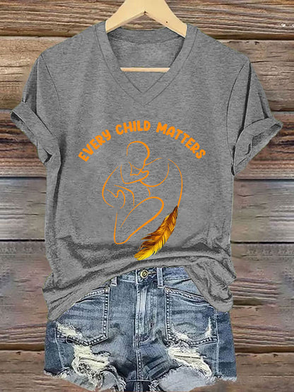 Camiseta estampada Every Child Matters para mujer