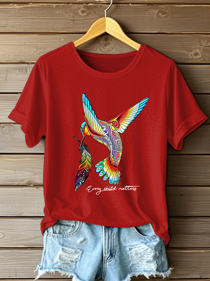Camiseta casual impresa de Every Child Matters para mujer