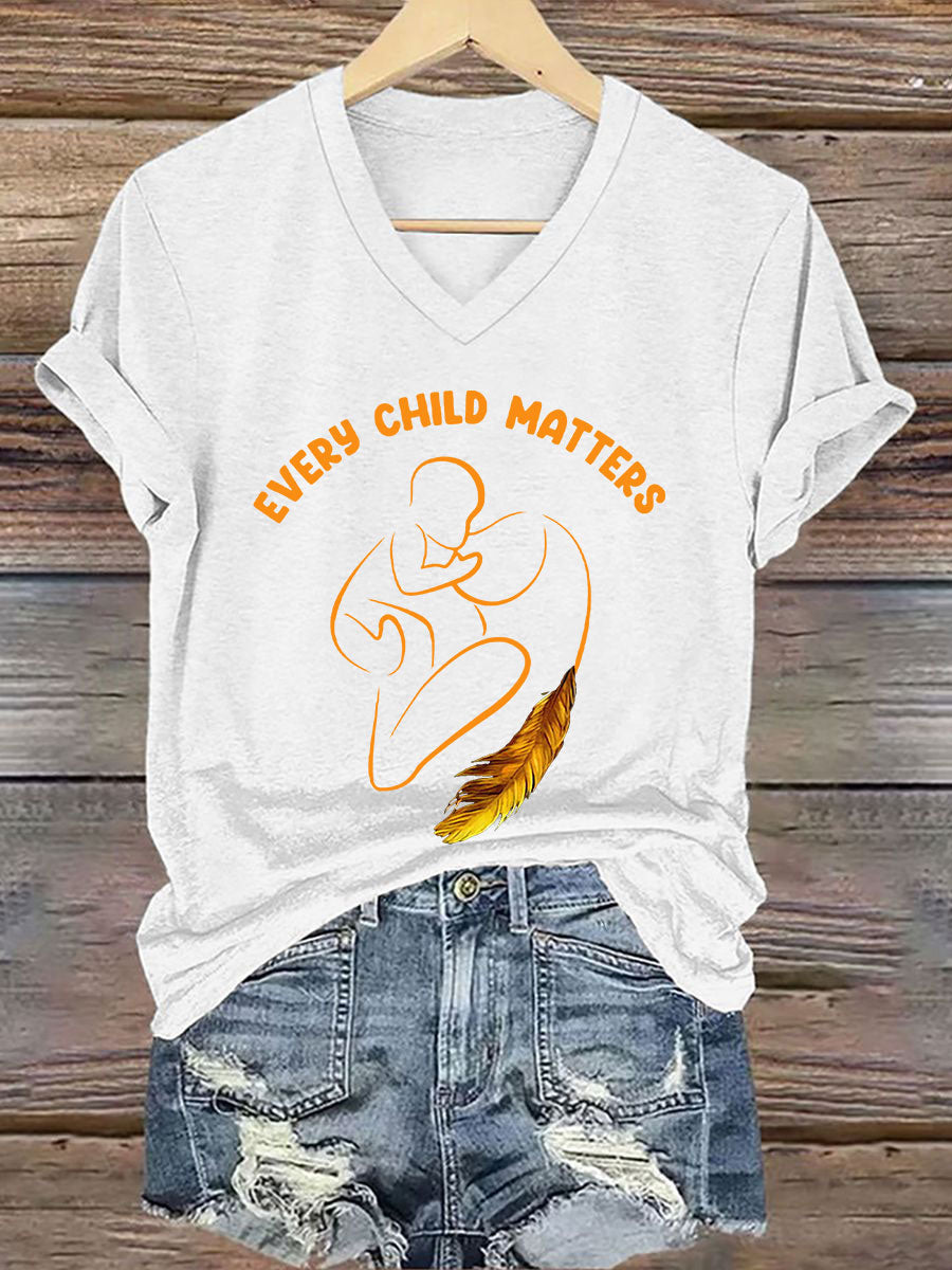 Camiseta estampada Every Child Matters para mujer
