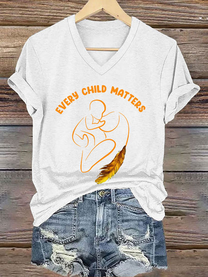 Camiseta estampada Every Child Matters para mujer