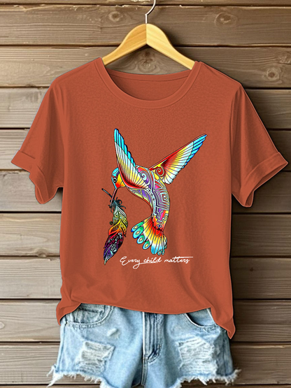 Camiseta casual impresa de Every Child Matters para mujer