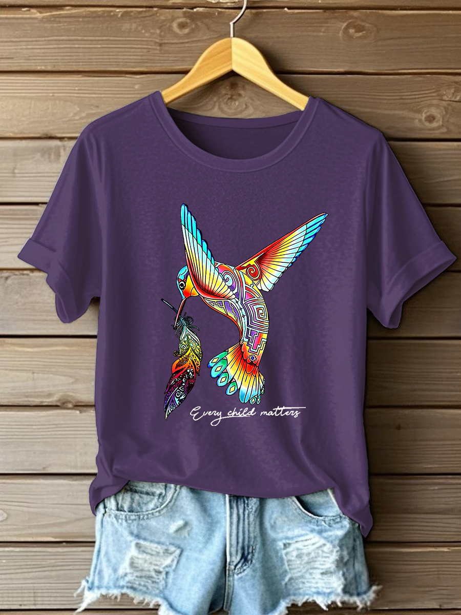 Camiseta casual impresa de Every Child Matters para mujer