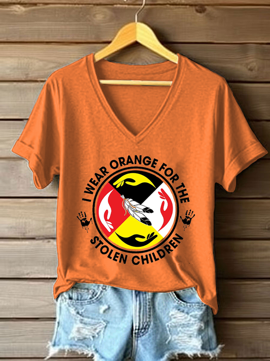 Camiseta casual impresa de Every Child Matters para mujer