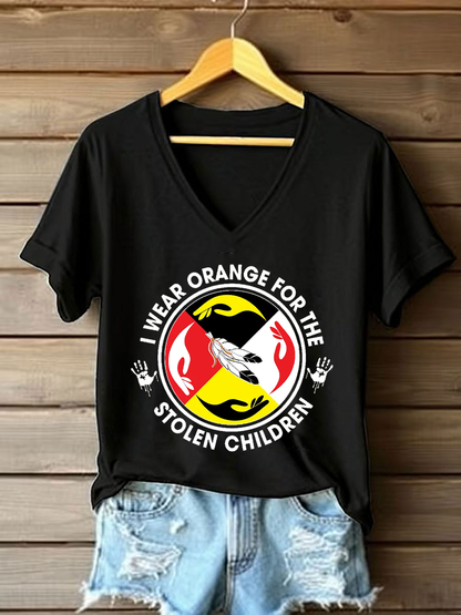 Camiseta casual impresa de Every Child Matters para mujer