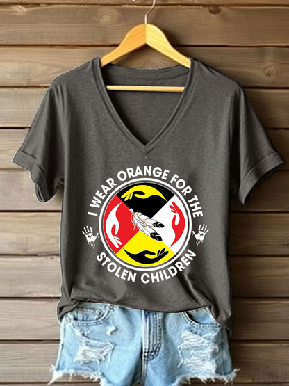Camiseta casual impresa de Every Child Matters para mujer