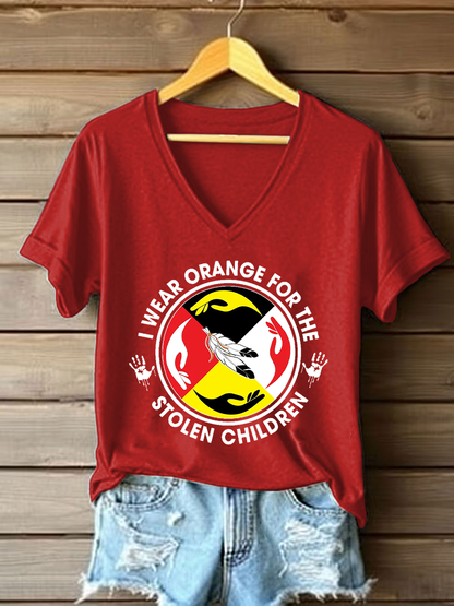 Camiseta casual impresa de Every Child Matters para mujer