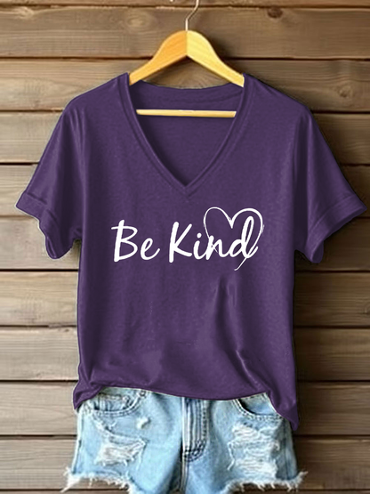 Mujer Be Kind Every Child Matters Print Camiseta