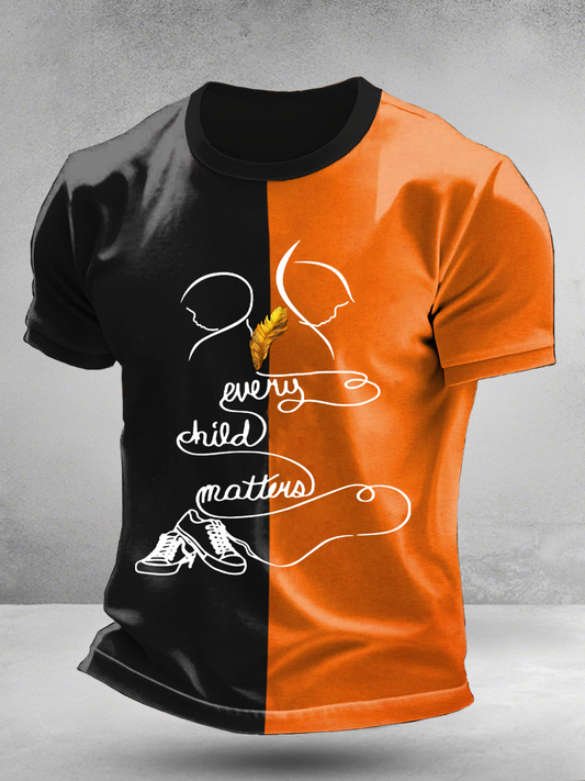 Camiseta casual impresa de Every Child Matters para hombre