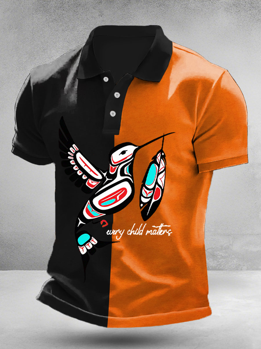 Top de botón estampado Every Child Matters para hombre