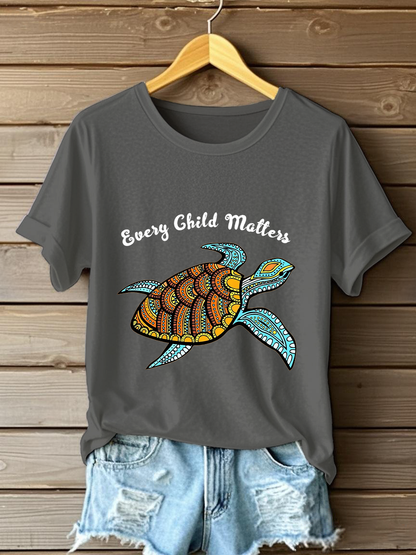 Camiseta estampada Every Child Matters para mujer