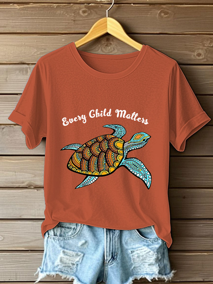 Camiseta estampada Every Child Matters para mujer