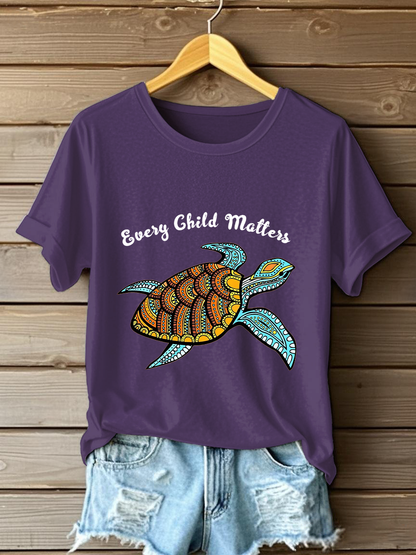 Camiseta estampada Every Child Matters para mujer