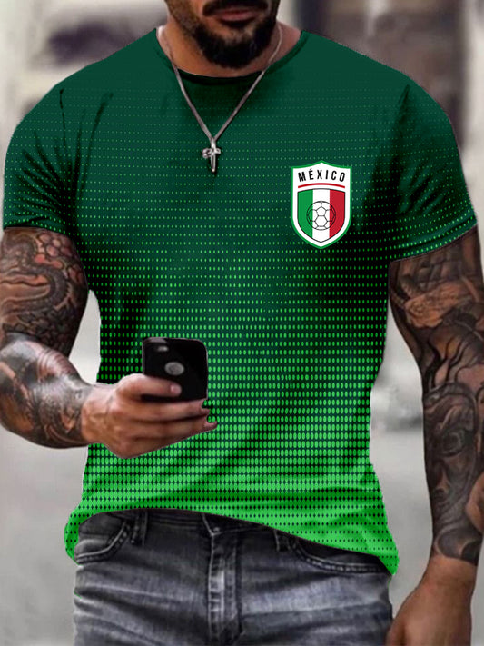 Camiseta del color del contraste de la impresión del equipo de fútbol de los hombres