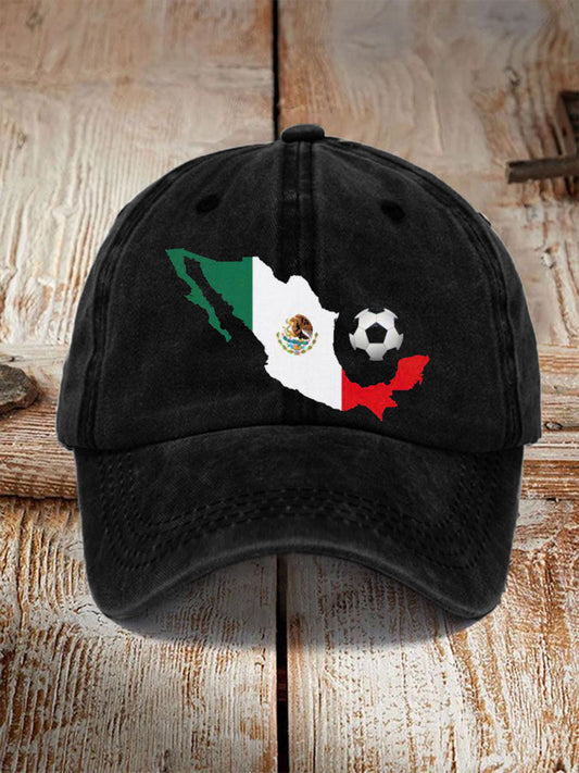 Sombrero de impresión de equipo de fútbol unisex