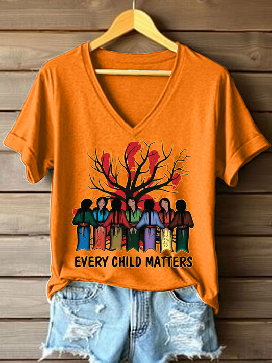 Camiseta con estampado floral Every Child Matters para mujer