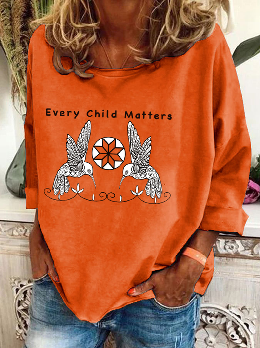 Top casual estampado Every Child Matters para mujer