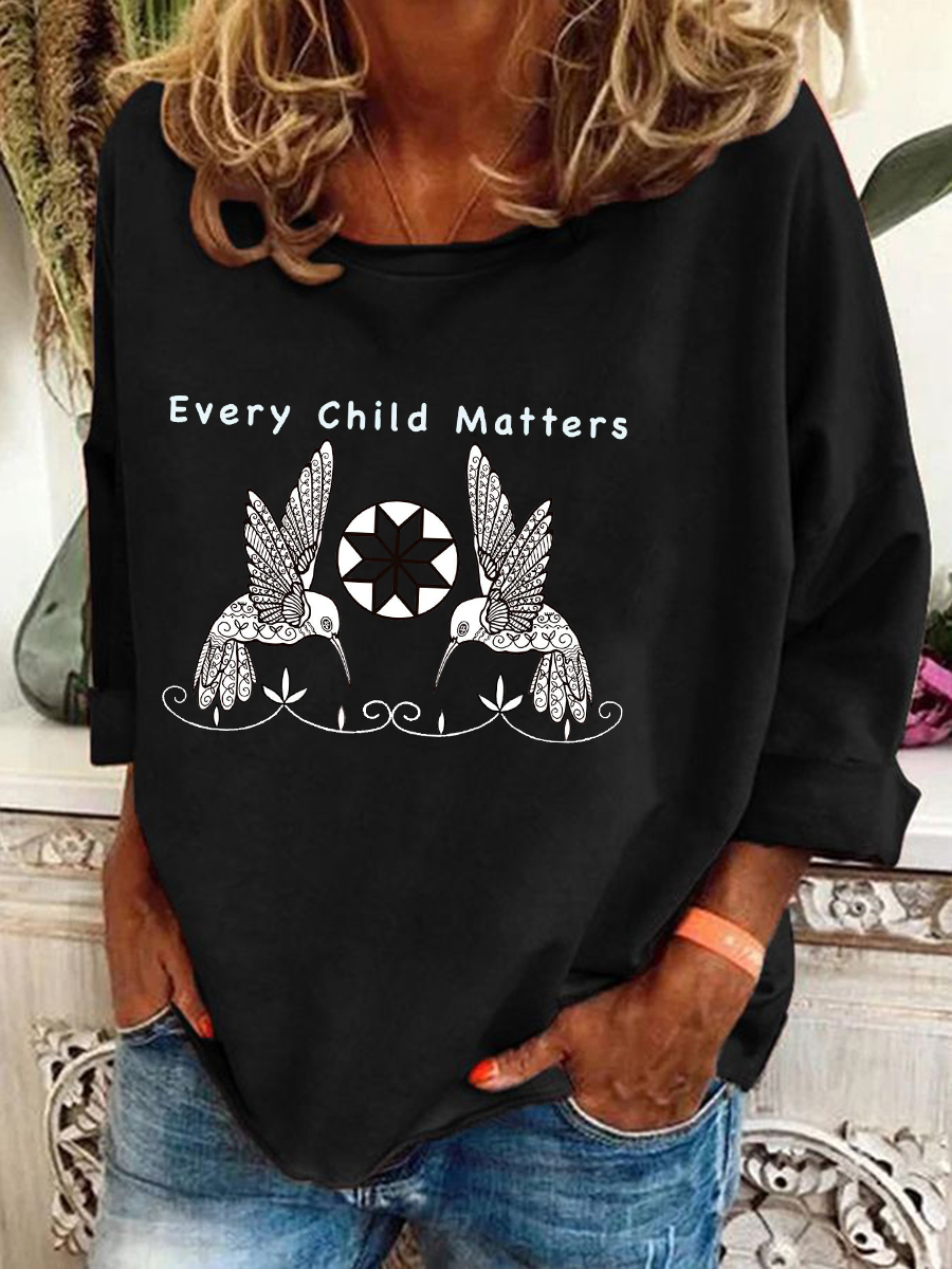 Top casual estampado Every Child Matters para mujer