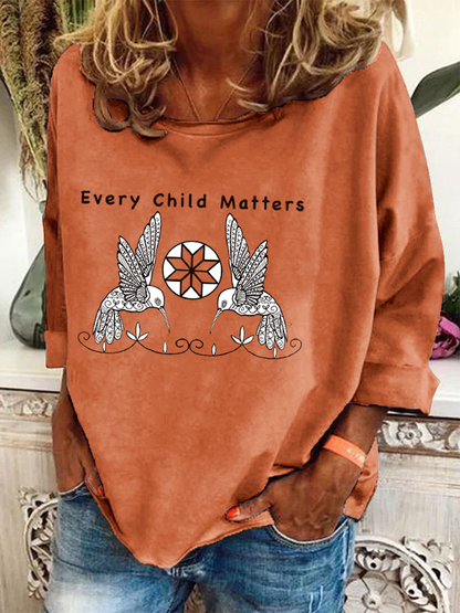 Top casual estampado Every Child Matters para mujer