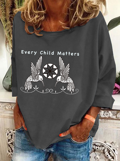 Top casual estampado Every Child Matters para mujer