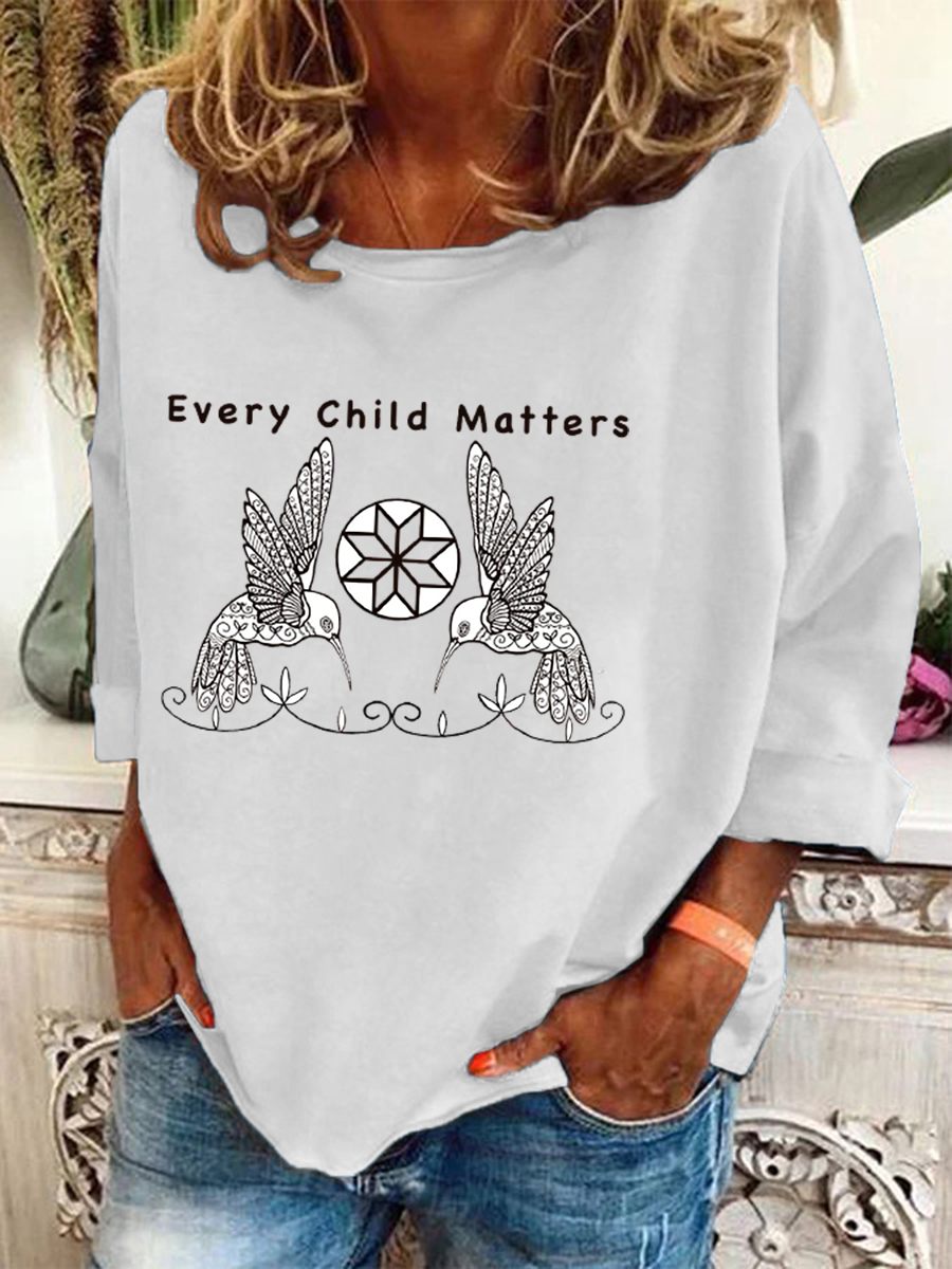 Top casual estampado Every Child Matters para mujer