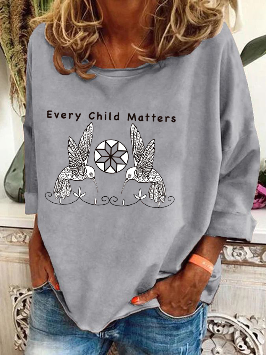 Top casual estampado Every Child Matters para mujer