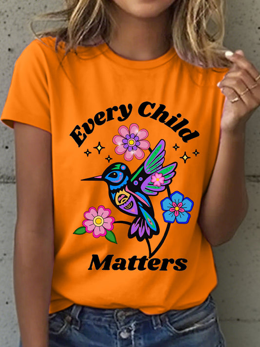 Camiseta con estampado floral Every Child Matters para mujer