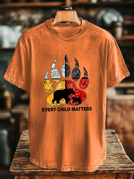 Camiseta casual impresa de Every Child Matters para hombre