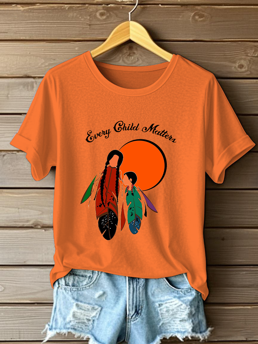 Camiseta casual impresa de Every Child Matters para mujer