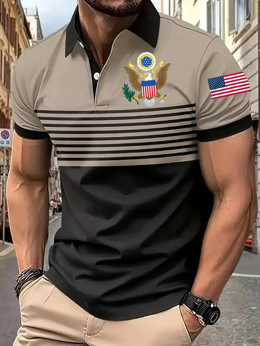 Camisa manga corta USA hombre