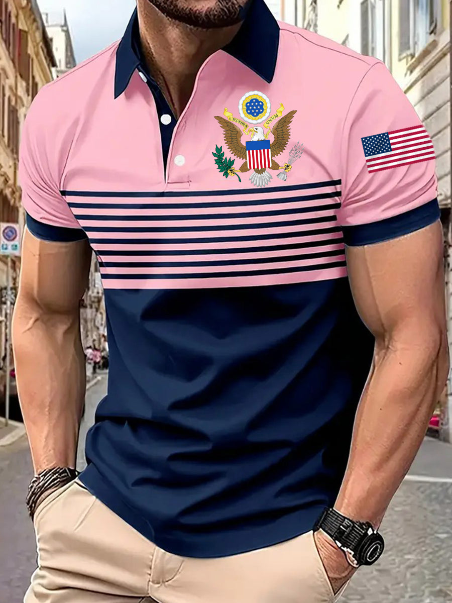 Camisa manga corta USA hombre