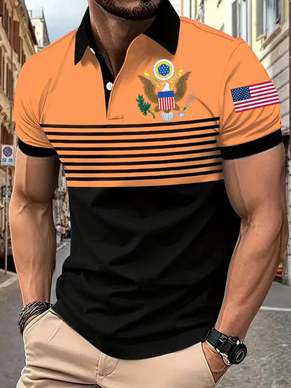 Camisa manga corta USA hombre