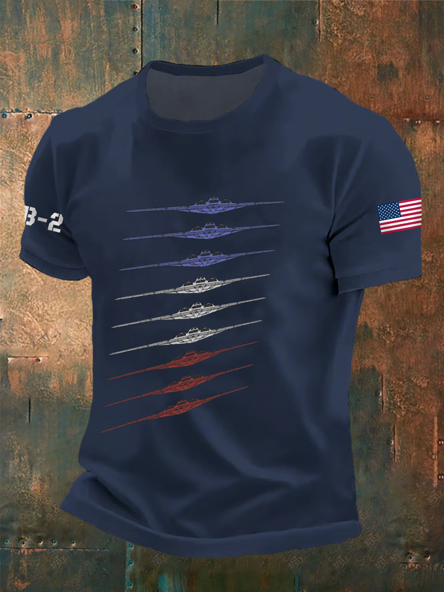 Camisa de manga corta Air Force B-2 para hombre