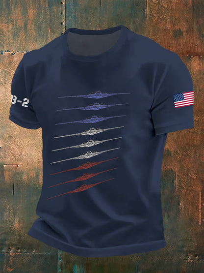 Camisa de manga corta Air Force B-2 para hombre