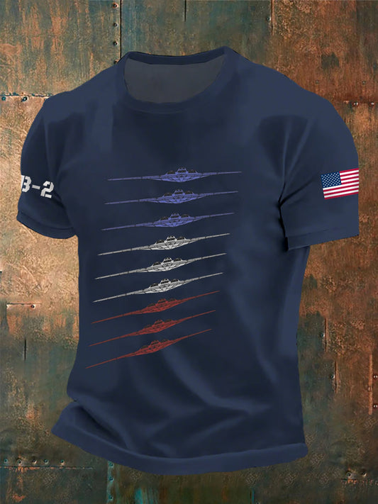 Camisa de manga corta Air Force B-2 para hombre