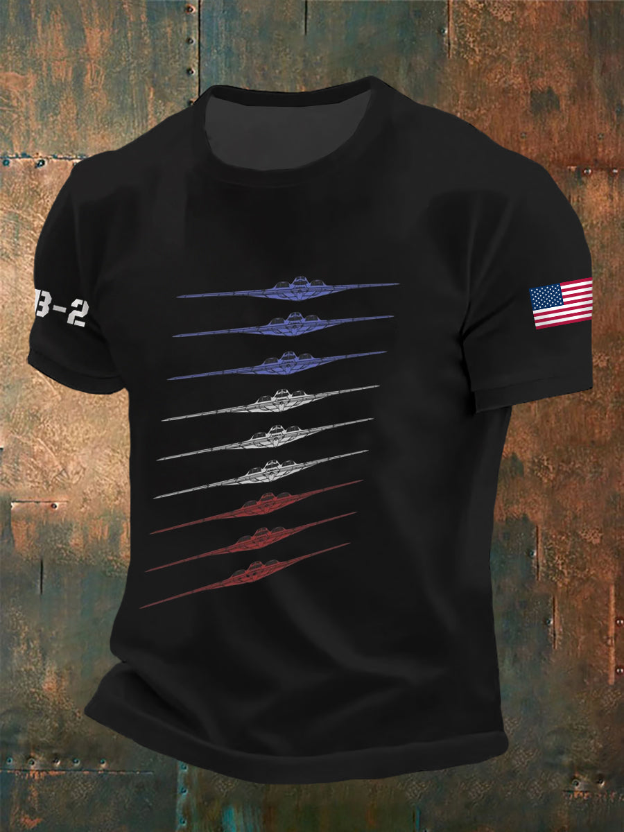 Camisa de manga corta Air Force B-2 para hombre