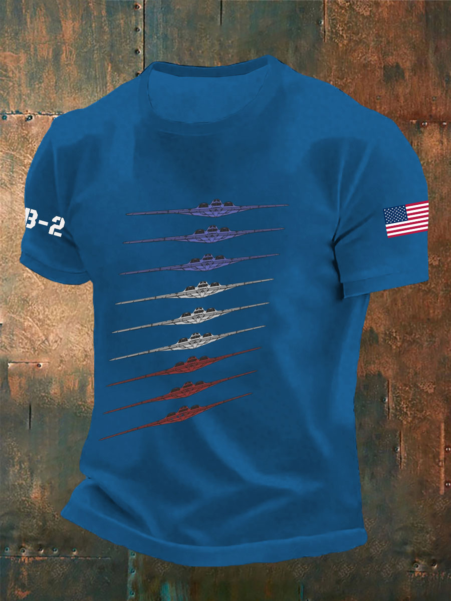 Camisa de manga corta Air Force B-2 para hombre