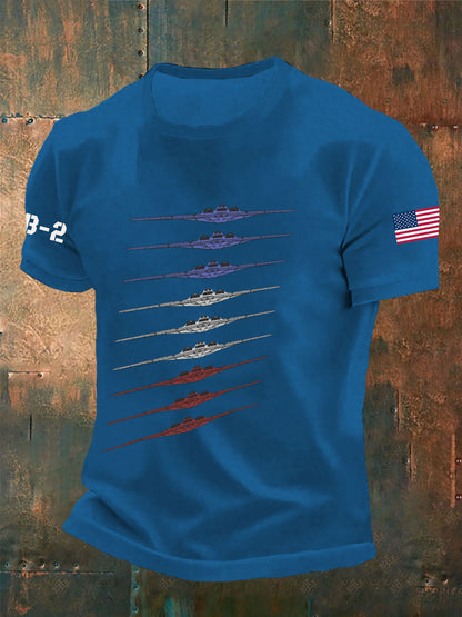 Camisa de manga corta Air Force B-2 para hombre