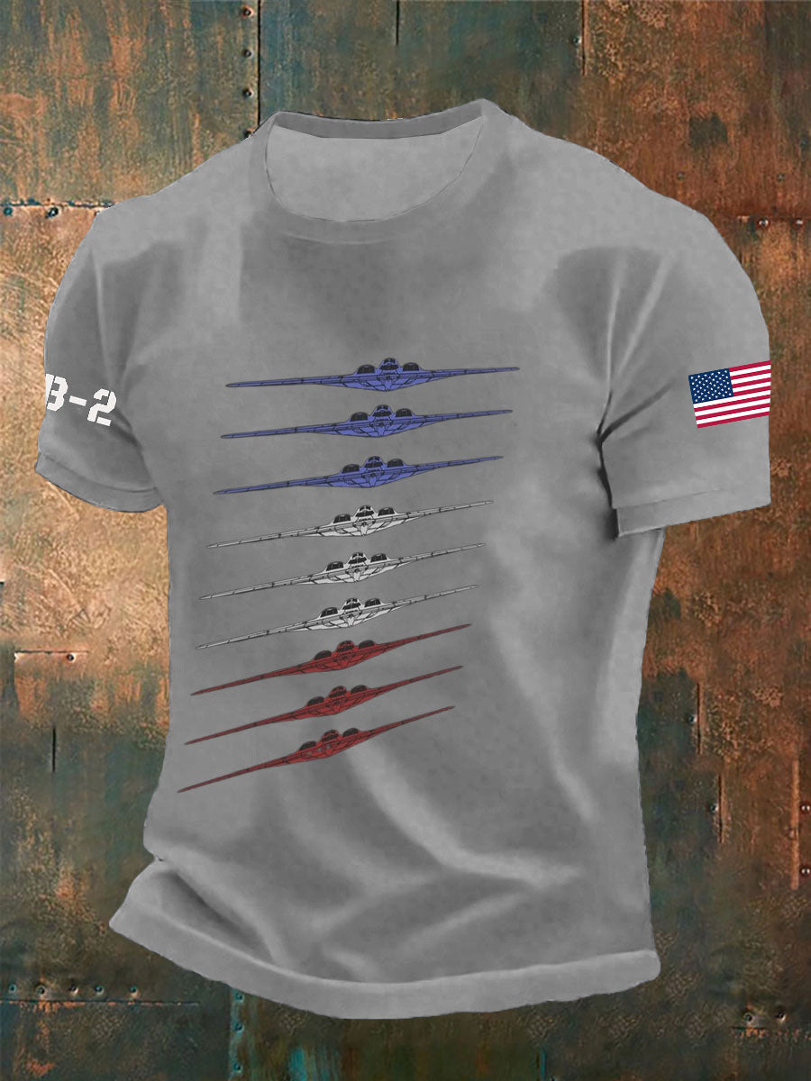 Camisa de manga corta Air Force B-2 para hombre
