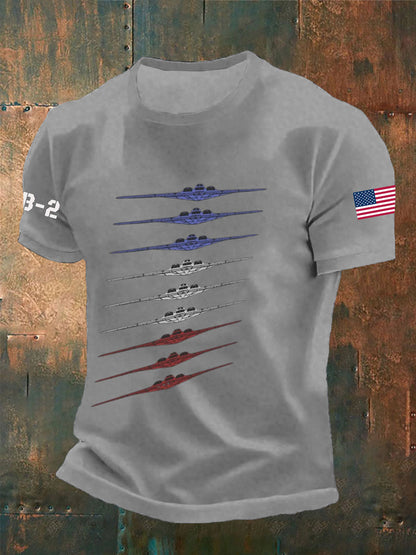 Camisa de manga corta Air Force B-2 para hombre