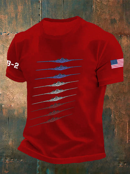 Camisa de manga corta Air Force B-2 para hombre
