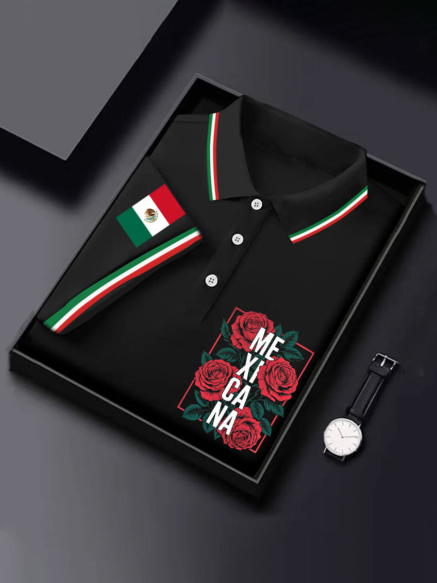 Día de la Independencia de la bandera mexicana para hombre VIVA camiseta de manga corta casual mexicana