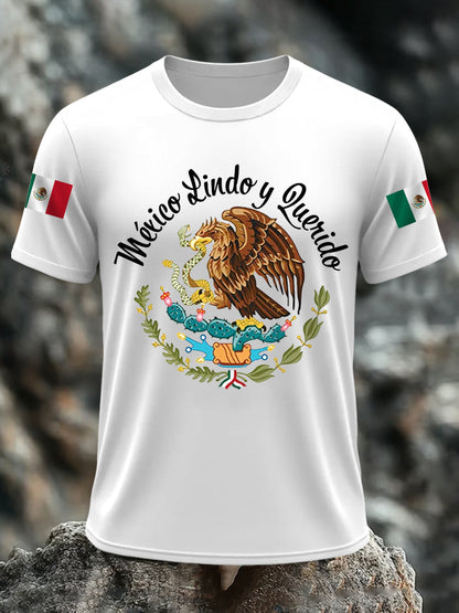 Camiseta Casual México Lindo y Querido para Hombre