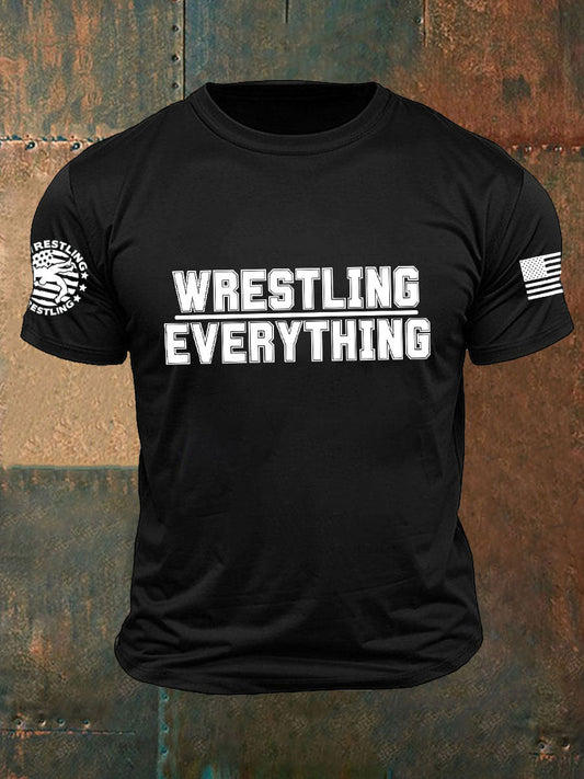 Camisetas de everyting de la lucha libre de los hombres