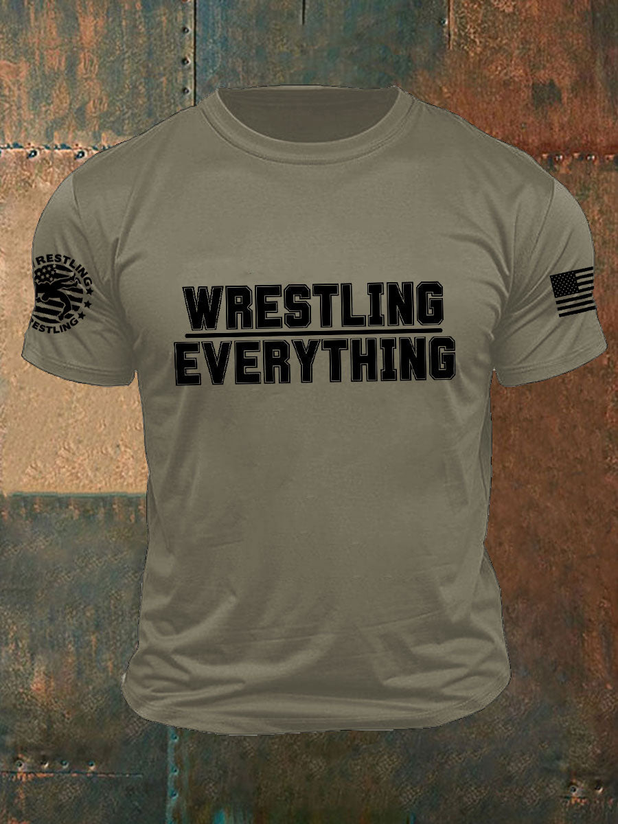 Camisetas de everyting de la lucha libre de los hombres