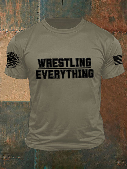 Camisetas de everyting de la lucha libre de los hombres